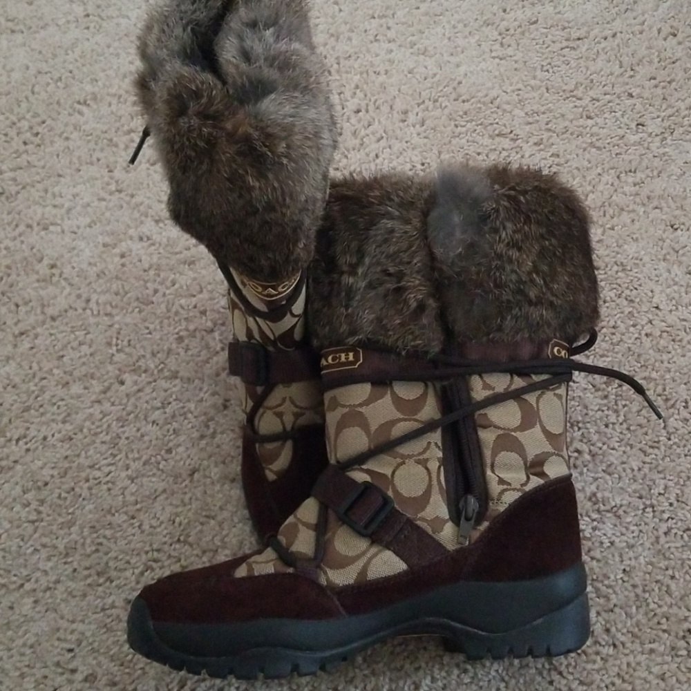 Gorgeous Used Signature Coach Boots 3 1/4 Size 6 - Picture 5 of 5
